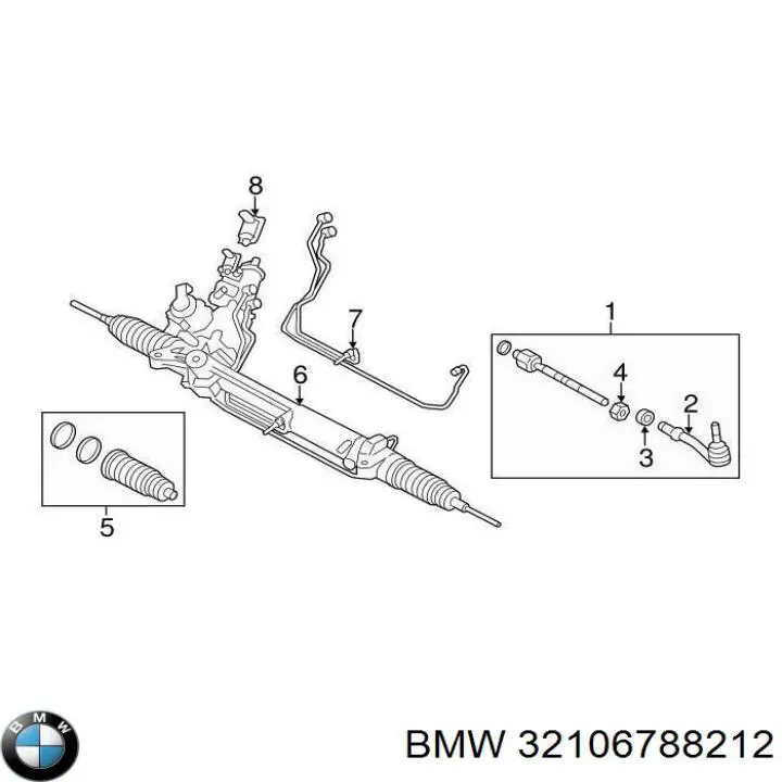 Válvula MPL da cremalheira da direção BMW 32106788212 preço, a partir de 149,45 USD