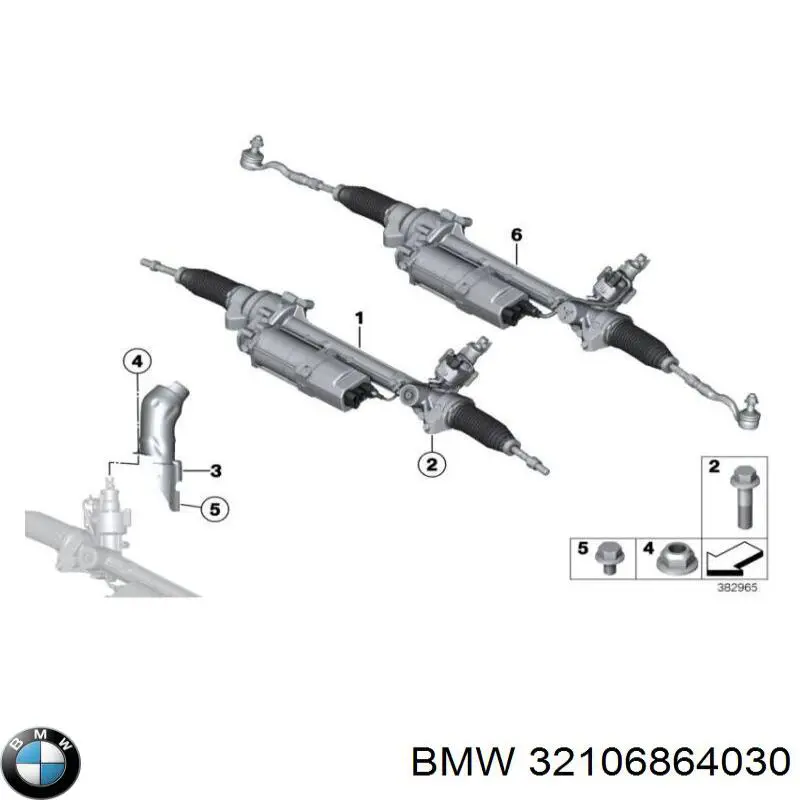 Compre E41851RB Motorherz Cremalheira da direção