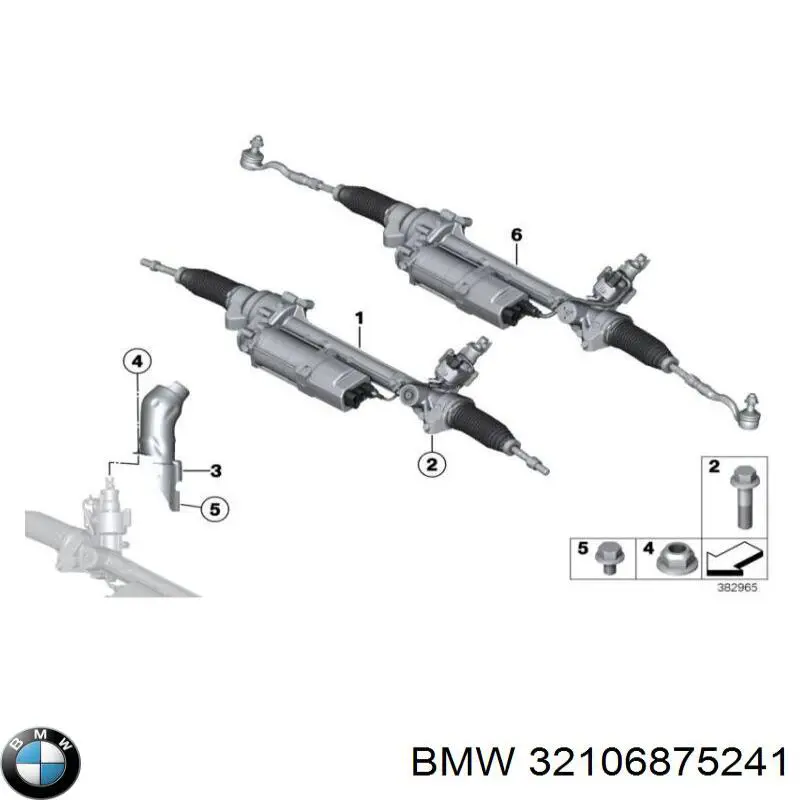 Cremalheira da direção BMW 32106875241 preço, a partir de 1024,18 USD