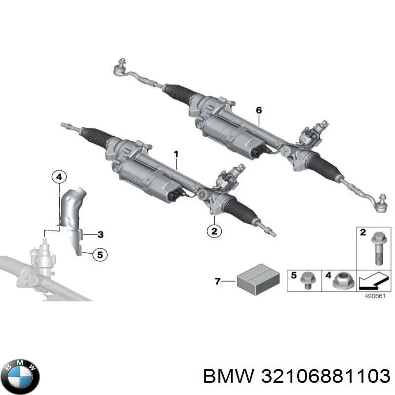 Cremalheira da direção BMW 32106881103 preço, a partir de 1024,18 USD