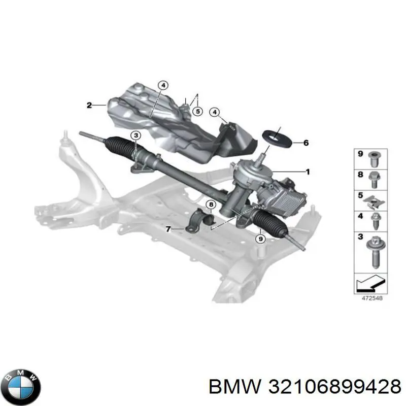 Cremalheira da direção BMW 32106899428 preço, a partir de 759,34 USD