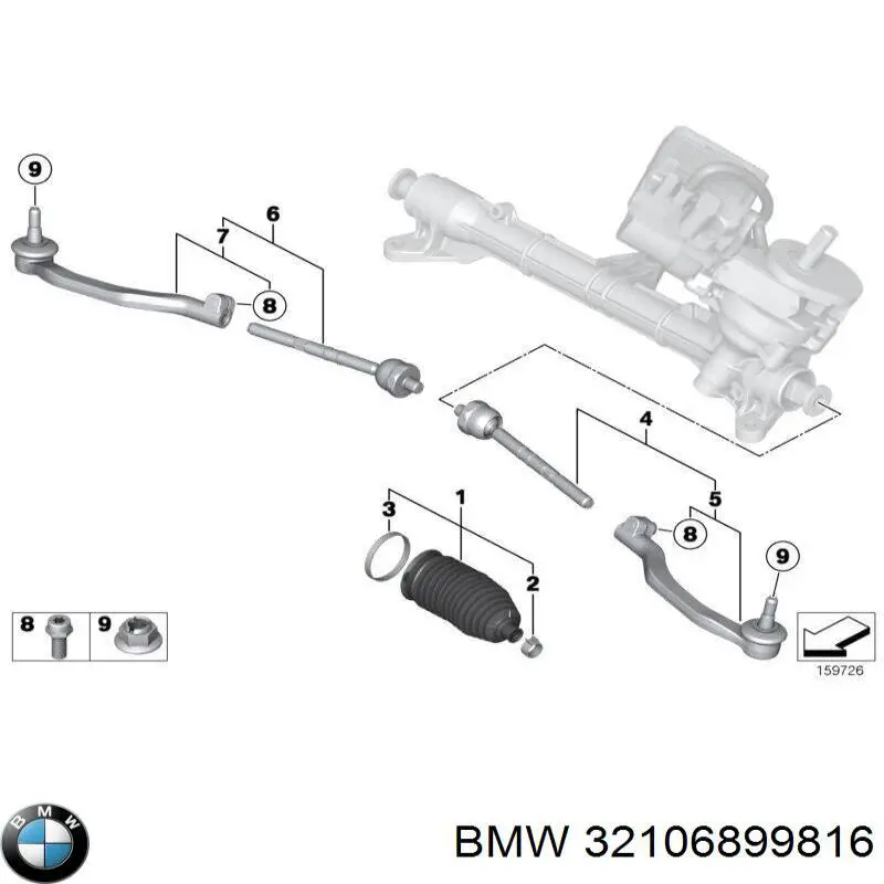 Tração de direção direita BMW 32106899816 preço, a partir de 33,99 USD