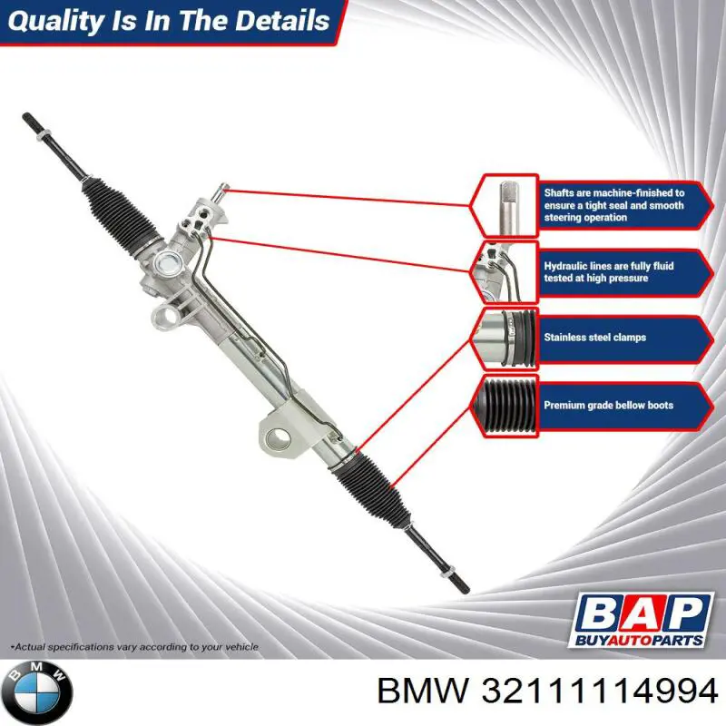 Cremalheira da direção 32111115346 BMW