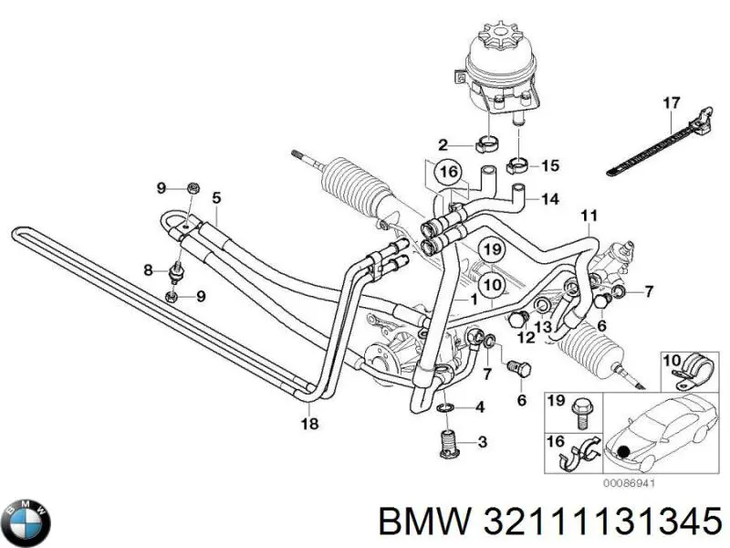 32111131345 BMW Braçadeira da bota de proteção de junta homocinética, universal