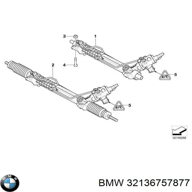 Compre 32136757877 BMW Cremalheira da direção
