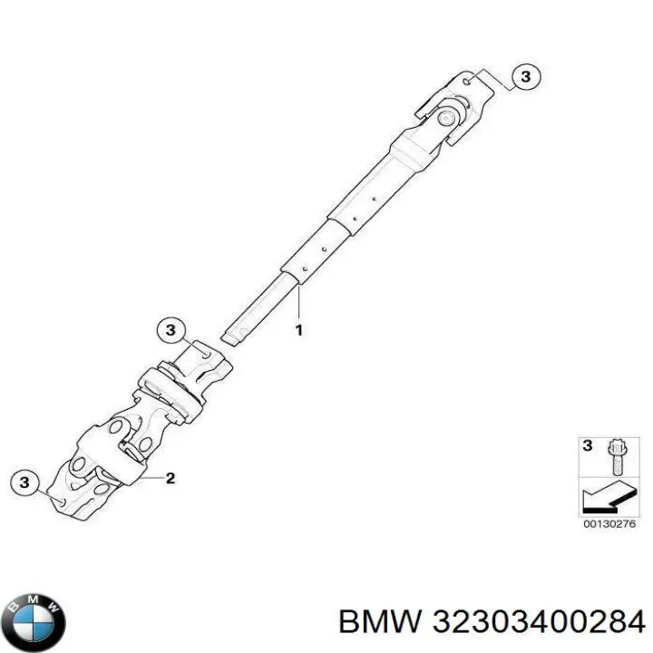 Junta universal inferior da árvore da coluna de direção BMW 32303400284 preço, a partir de 219,63 USD