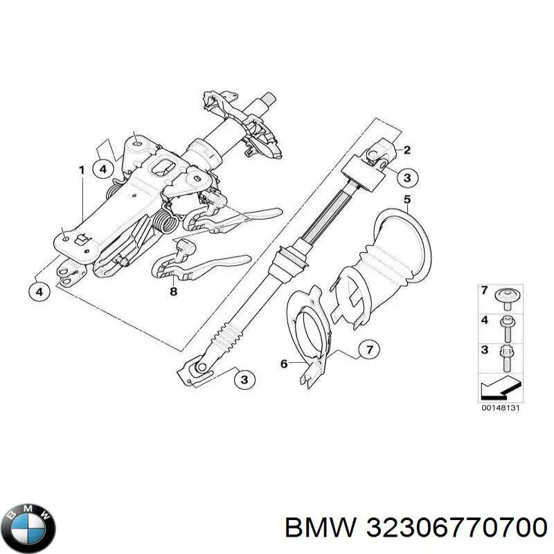 Coluna da direção BMW 32306770700 preço, a partir de 219,63 USD