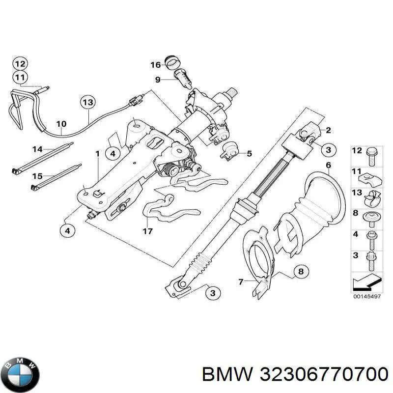 32306770700 BMW Coluna da direção