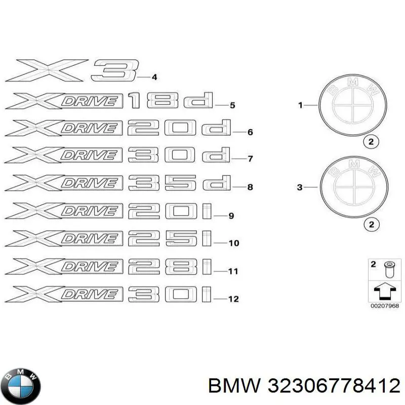 Moldura de vidro traseiro BMW 32306778412 preço, a partir de 100,33 USD