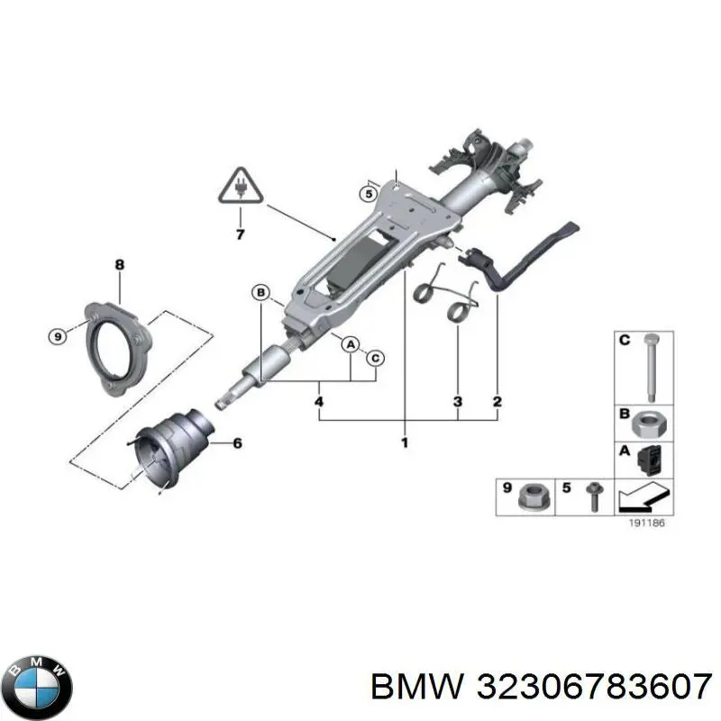 Coluna da direção BMW 6786891 preço, a partir de 105,94 USD