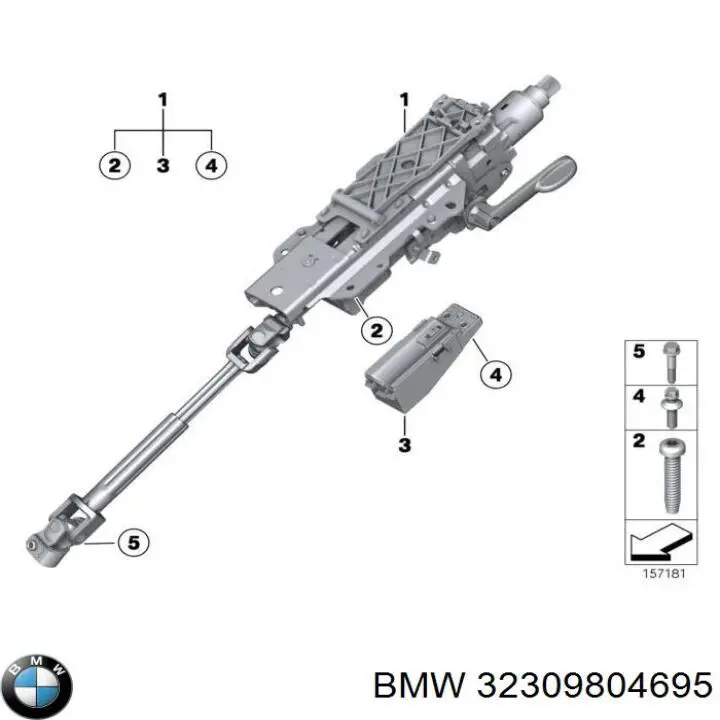 Coluna da direção BMW 32309804695 preço, a partir de 190,69 USD