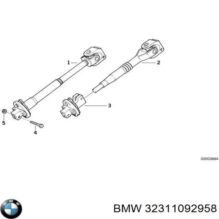 Compre 32311092958 BMW Cruzeta do mecanismo de direção