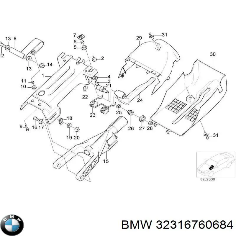 Compre 32316760684 BMW 