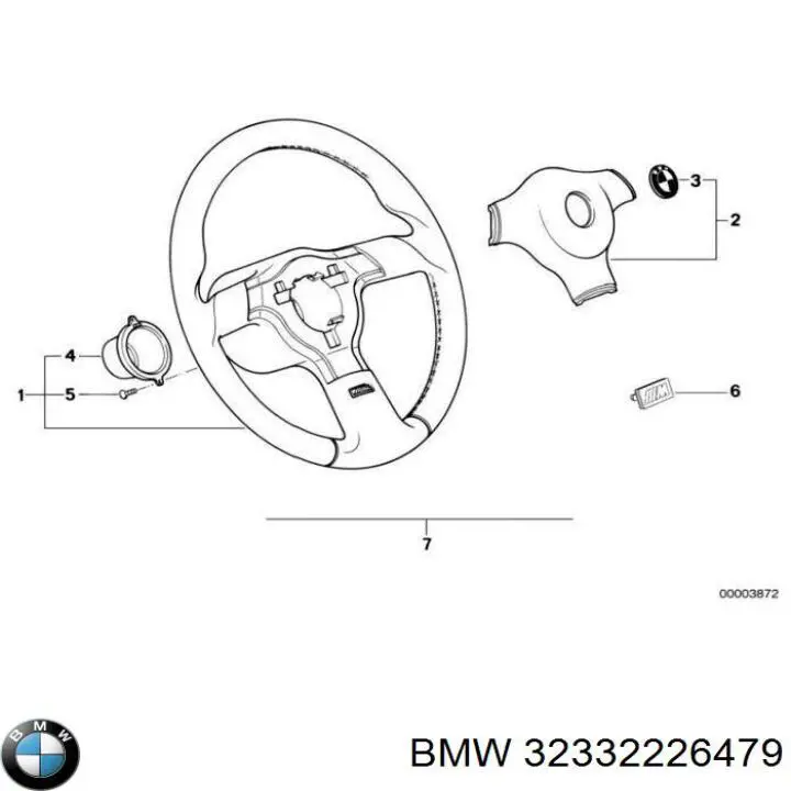 Compre 32332226479 BMW Emblema da capota