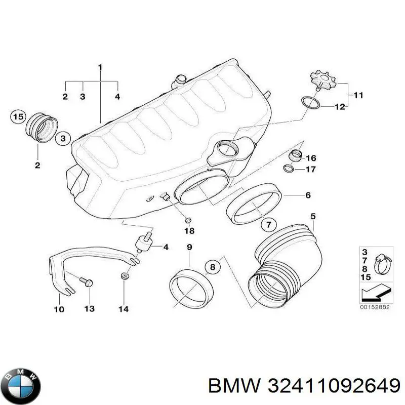 Compre 32411092649 BMW Tampa de tanque de bomba da Direção hidrâulica assistida