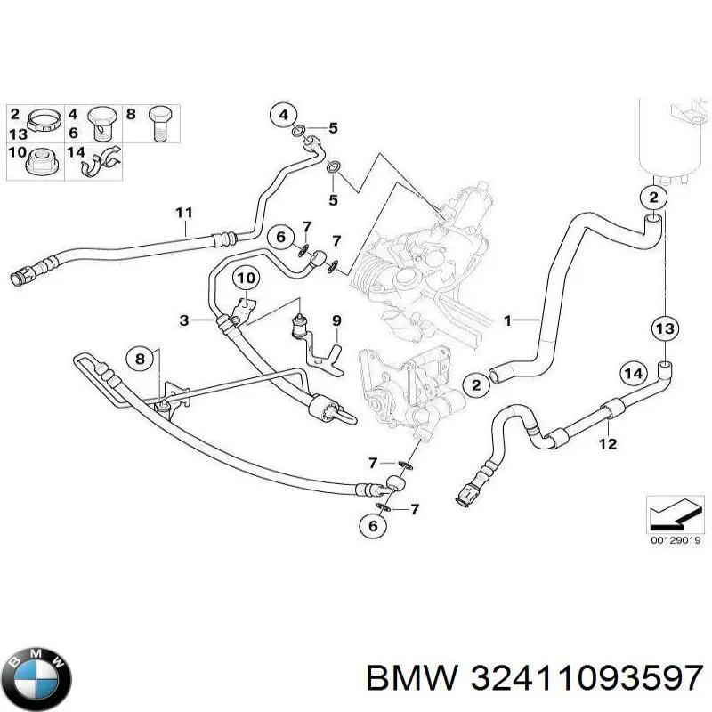 Compre 32411093597 BMW Vedante de rolha de panela de motor