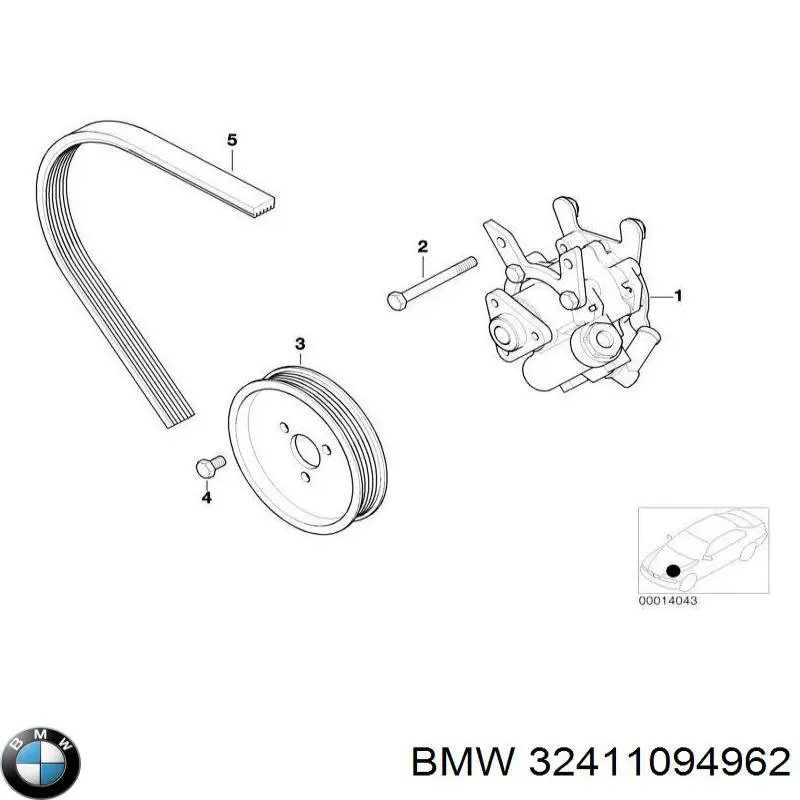 Bomba da Direção hidrâulica assistida BMW 32411094962 preço, a partir de 66,43 USD