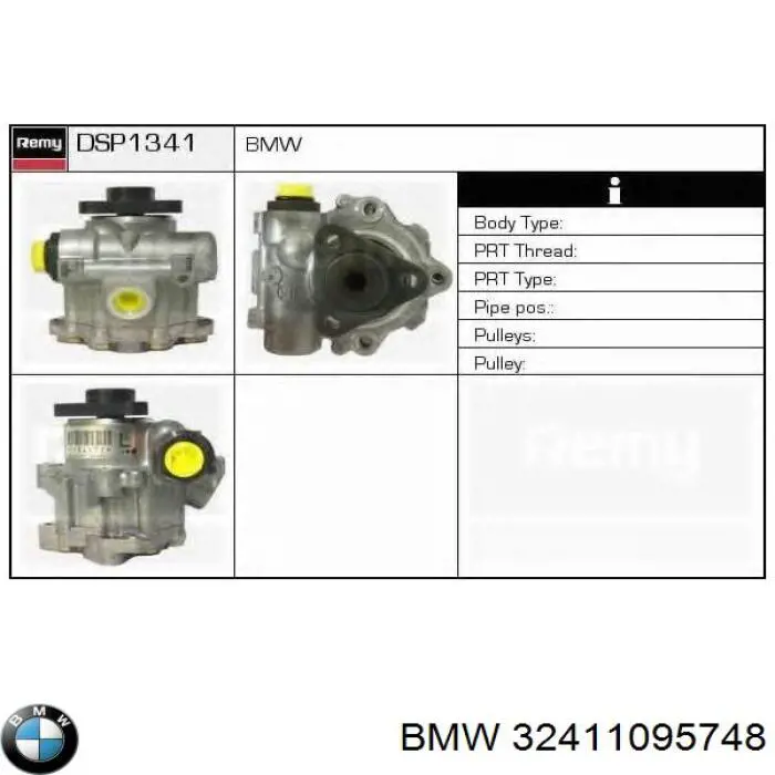 Bomba da Direção hidrâulica assistida BMW 32411095748 preço, a partir de 90,28 USD