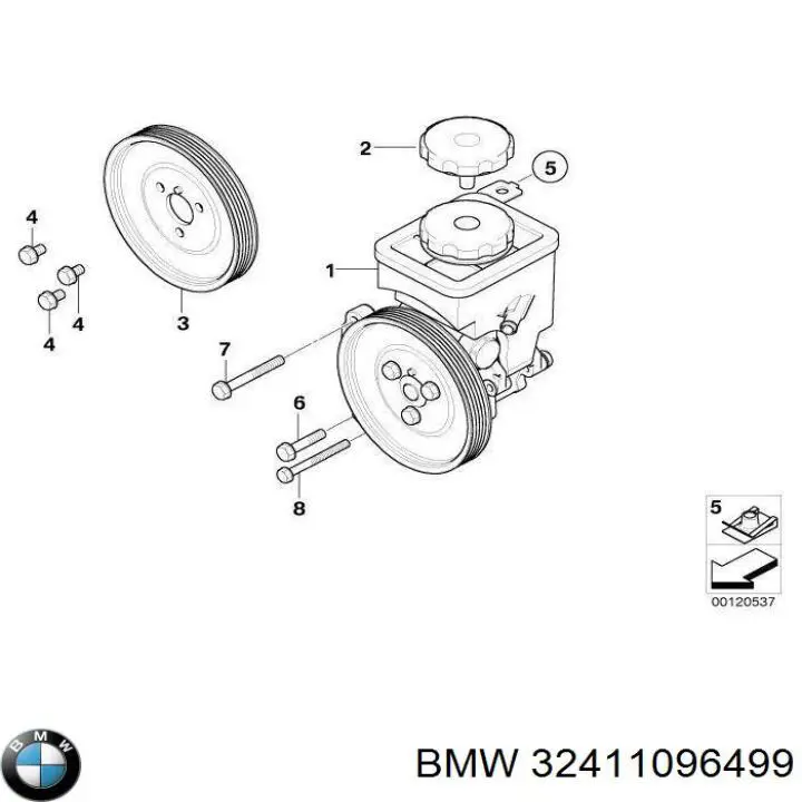 Tampa (tampão) de tanque da Direção hidrâulica assistida BMW 32411096499 preço, a partir de 40,83 USD