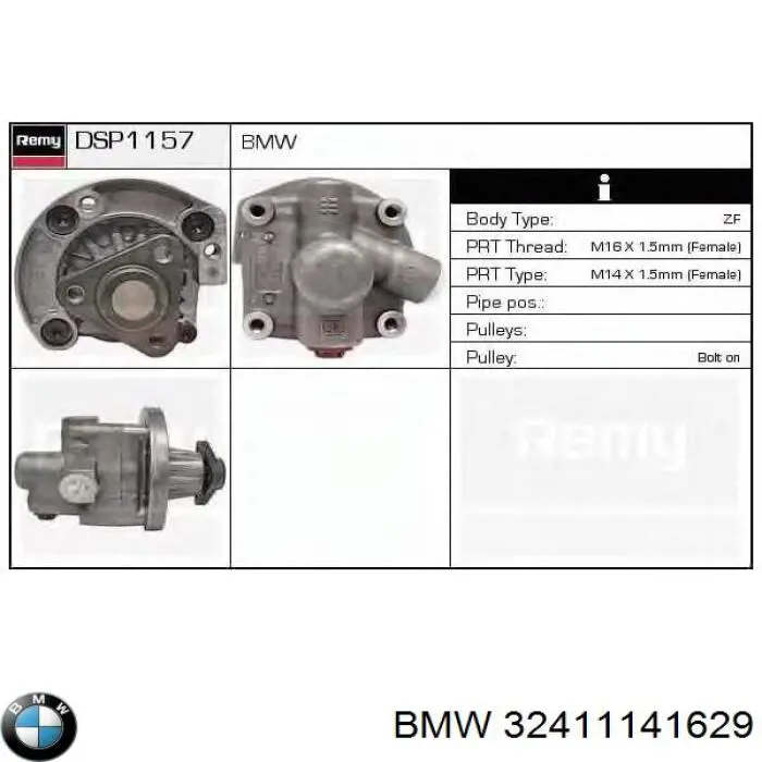 32411141629 BMW Bomba da Direção hidrâulica assistida