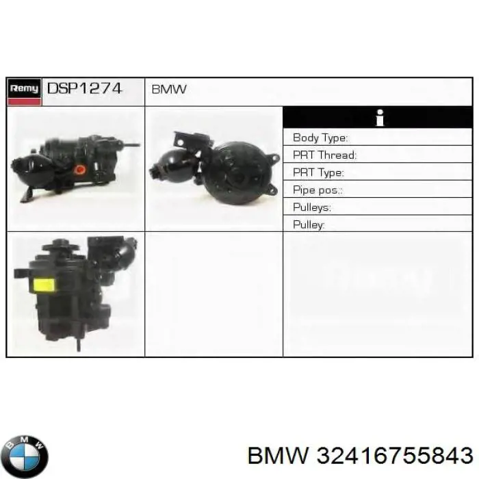 Compre 32416755843 BMW Bomba da Direção hidrâulica assistida