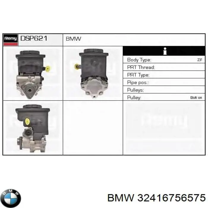 Bomba da Direção hidrâulica assistida BMW 32416756575 preço, a partir de 64,81 USD