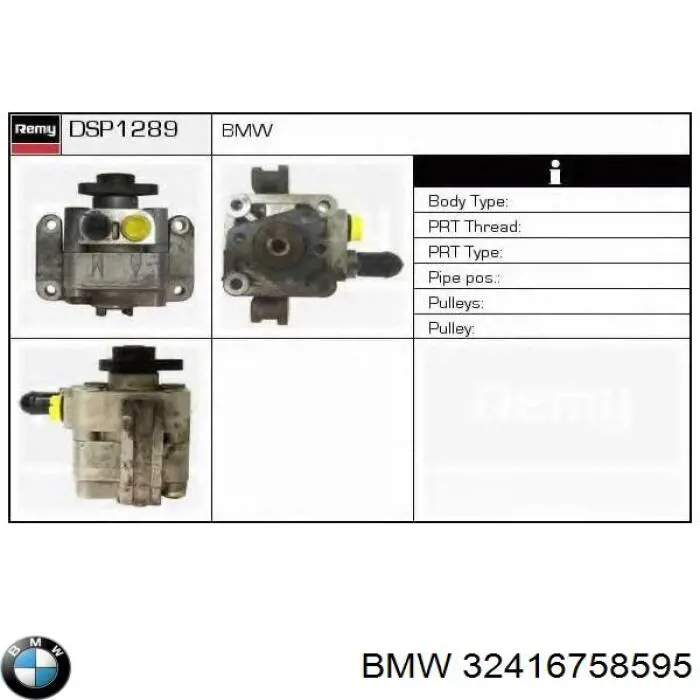 Bomba da Direção hidrâulica assistida BMW 32416758595 preço, a partir de 86,83 USD