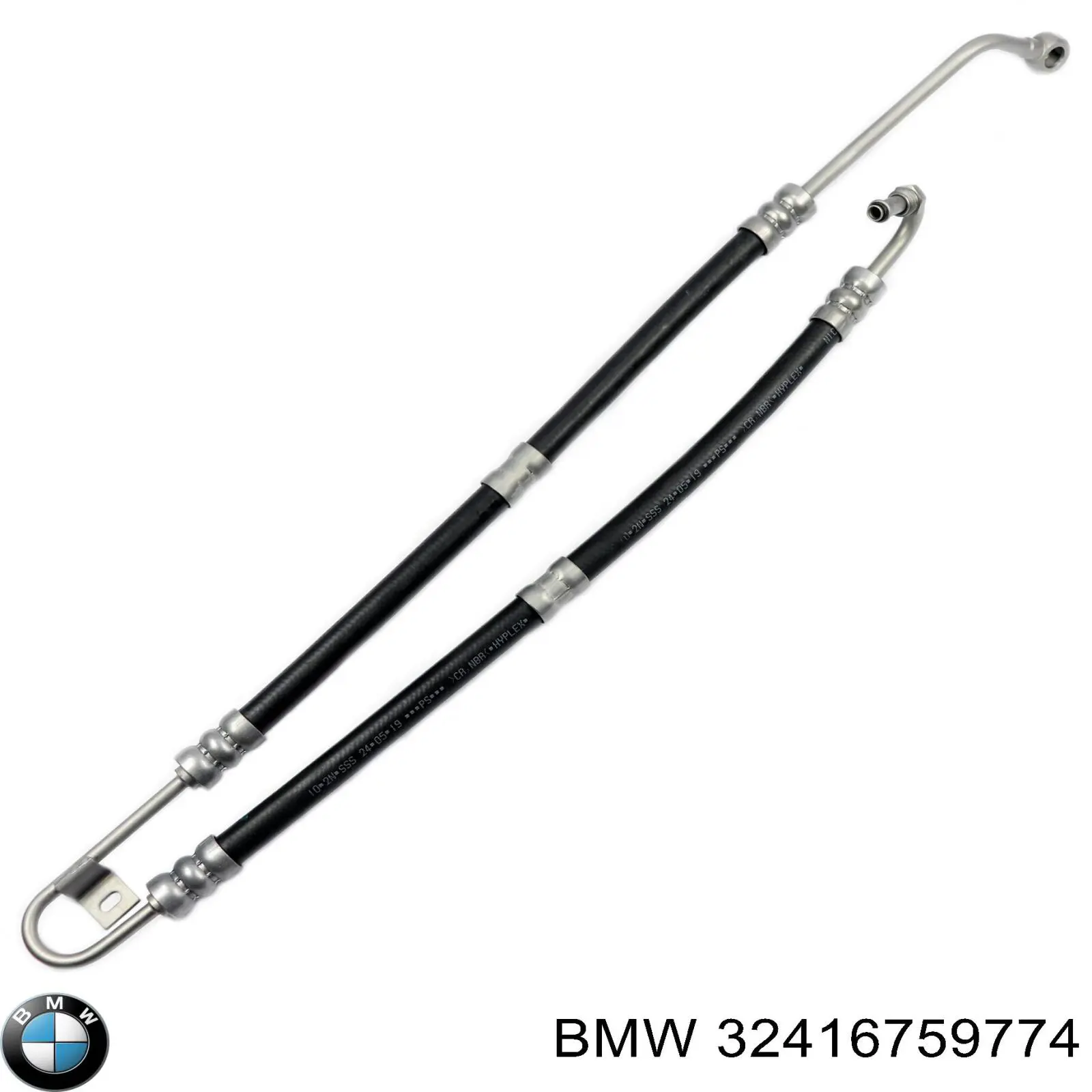 Compre 32416759774 BMW Mangueira da Direção hidrâulica assistida de pressão alta desde a bomba até a régua (do mecanismo)