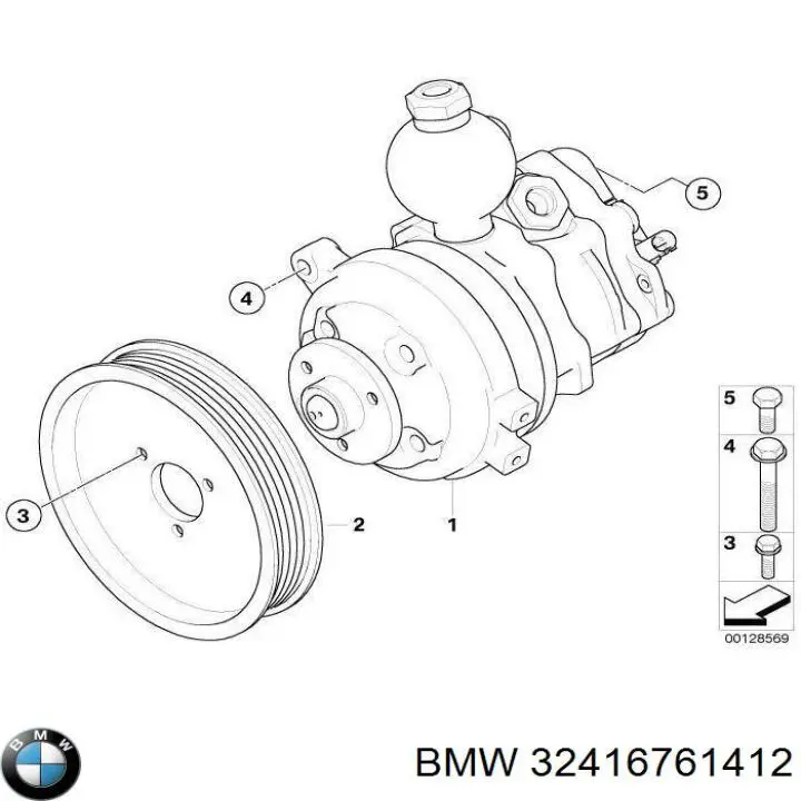 Bomba da Direção hidrâulica assistida BMW 32416761412 preço, a partir de 257,42 USD