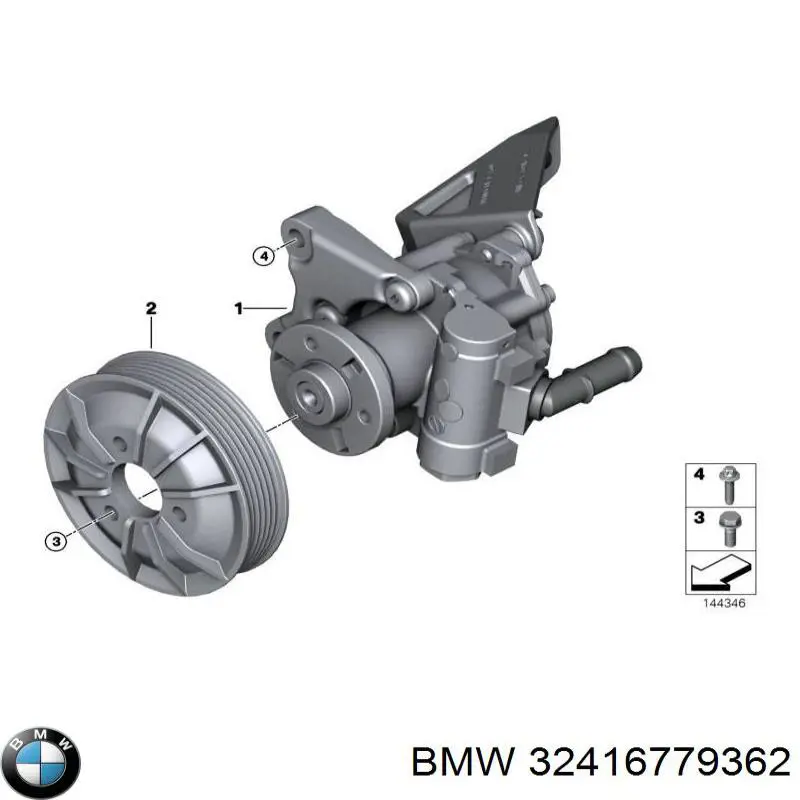 Bomba da Direção hidrâulica assistida BMW 32416779362 preço, a partir de 95,39 USD