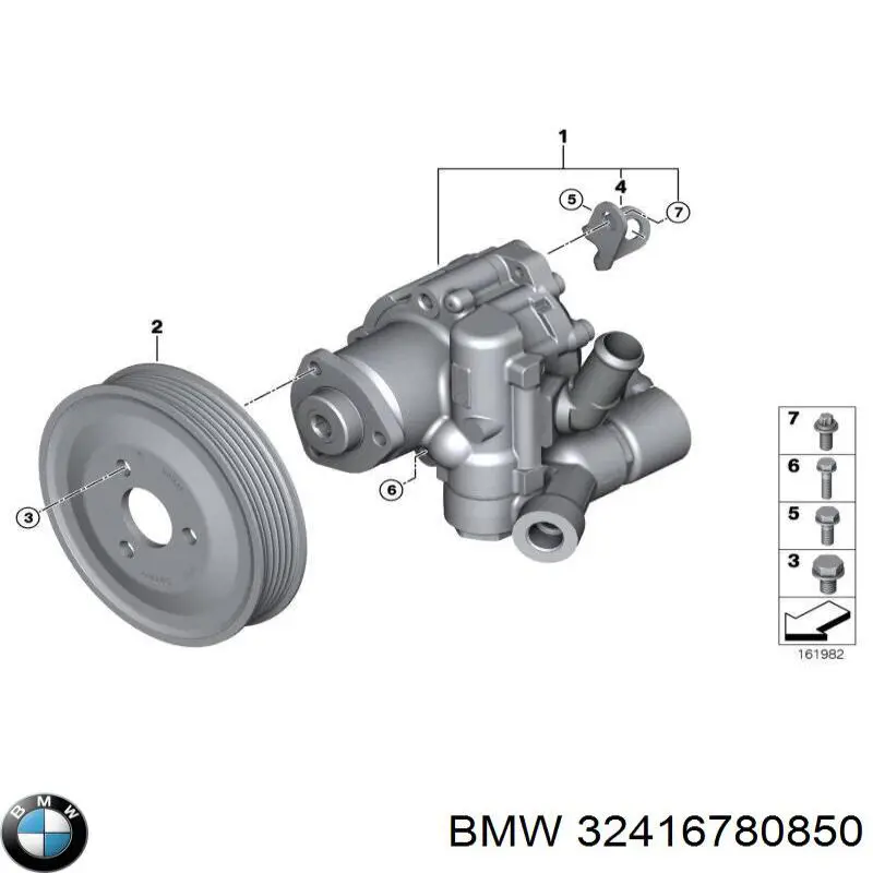 32416780850 BMW Bomba da Direção hidrâulica assistida