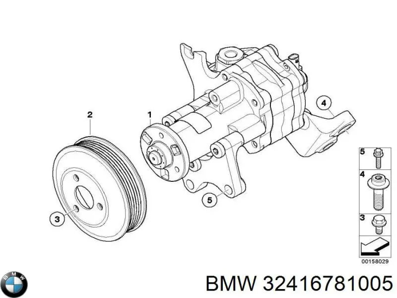 32416781005 BMW Bomba da Direção hidrâulica assistida