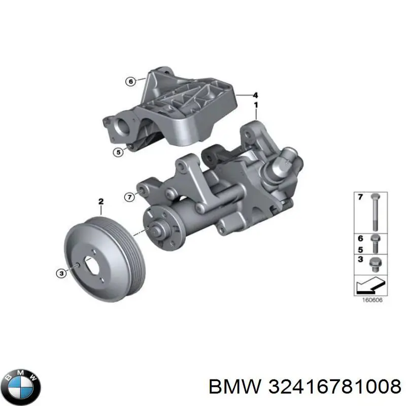 Bomba da Direção hidrâulica assistida BMW 32416781008 preço, a partir de 227,21 USD