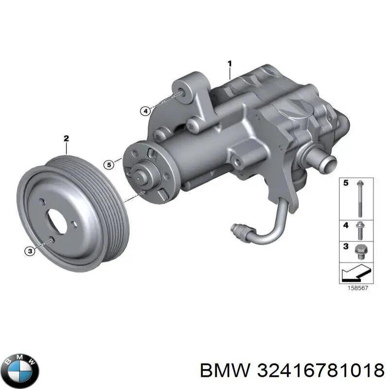 Bomba da Direção hidrâulica assistida BMW 32416781015 preço, a partir de 1371,46 USD