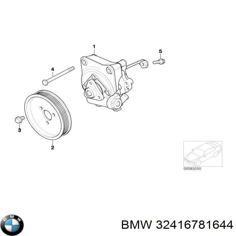 Compre 32416781644 BMW Bomba da Direção hidrâulica assistida