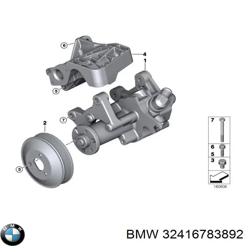 Compre 32416783892 BMW Bomba da Direção hidrâulica assistida