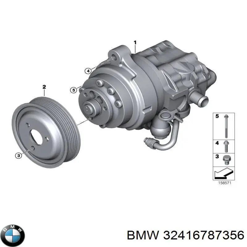 Bomba da Direção hidrâulica assistida BMW 32416781022 preço, a partir de 1717,05 USD