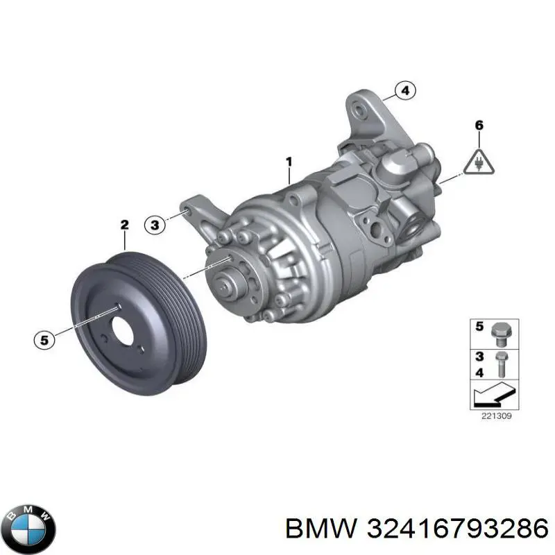 32416793286 BMW Bomba da Direção hidrâulica assistida