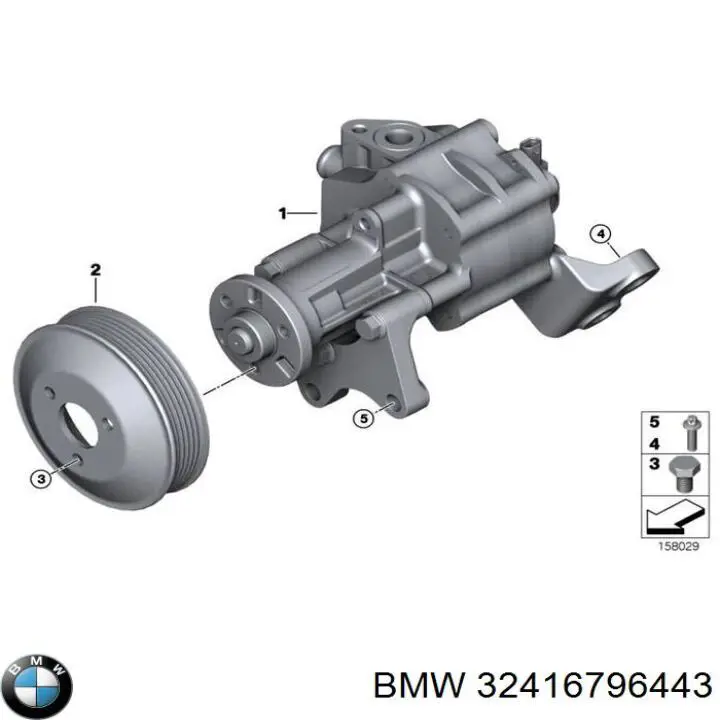 32416783892 BMW Bomba da Direção hidrâulica assistida