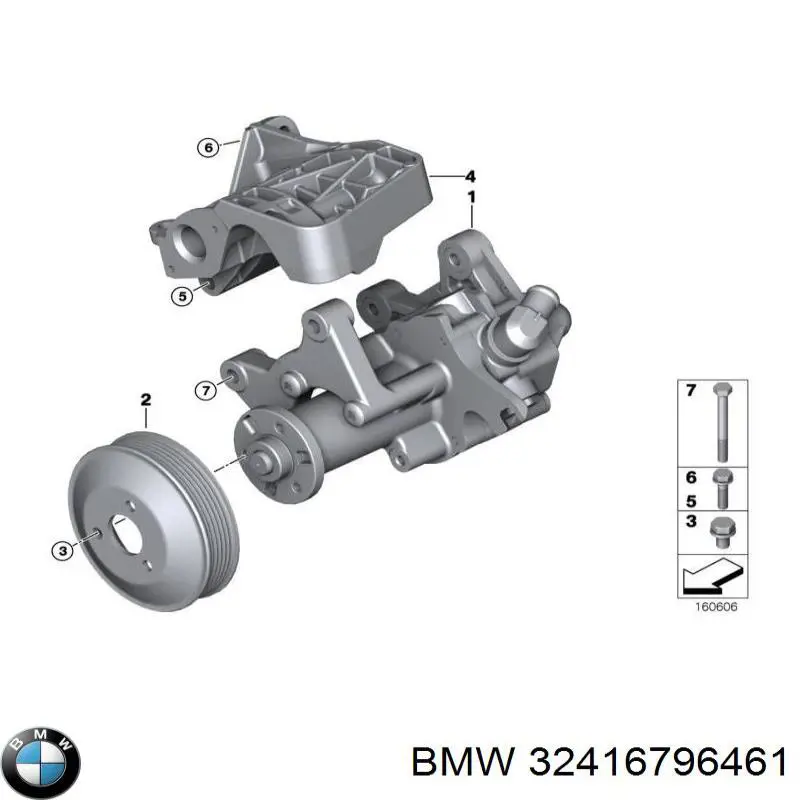 Compre 32416796461 BMW Bomba da Direção hidrâulica assistida