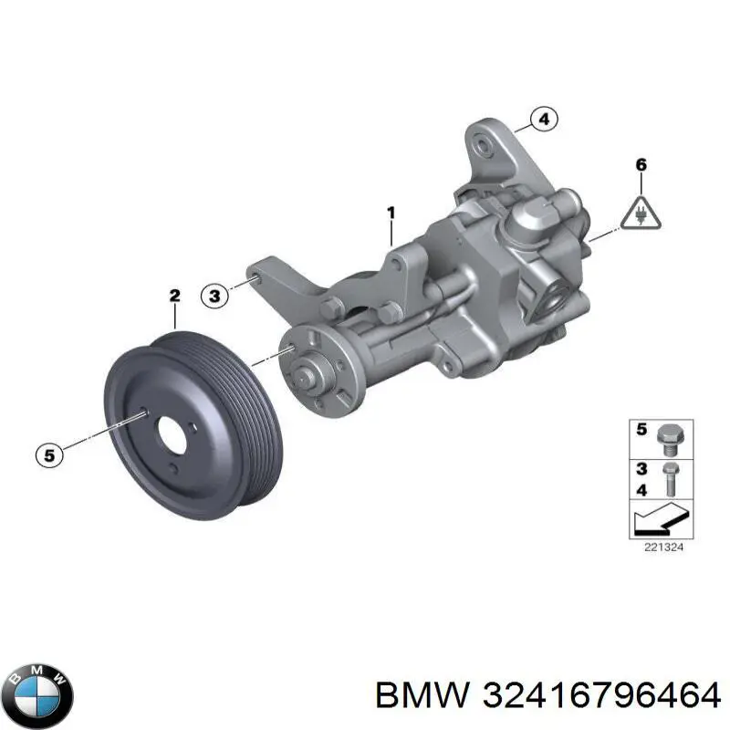 Bomba da Direção hidrâulica assistida BMW 32416796464 preço, a partir de 227,21 USD