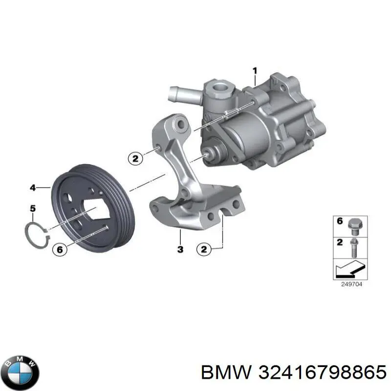 Bomba da Direção hidrâulica assistida BMW 32416798865 preço, a partir de 267,06 USD