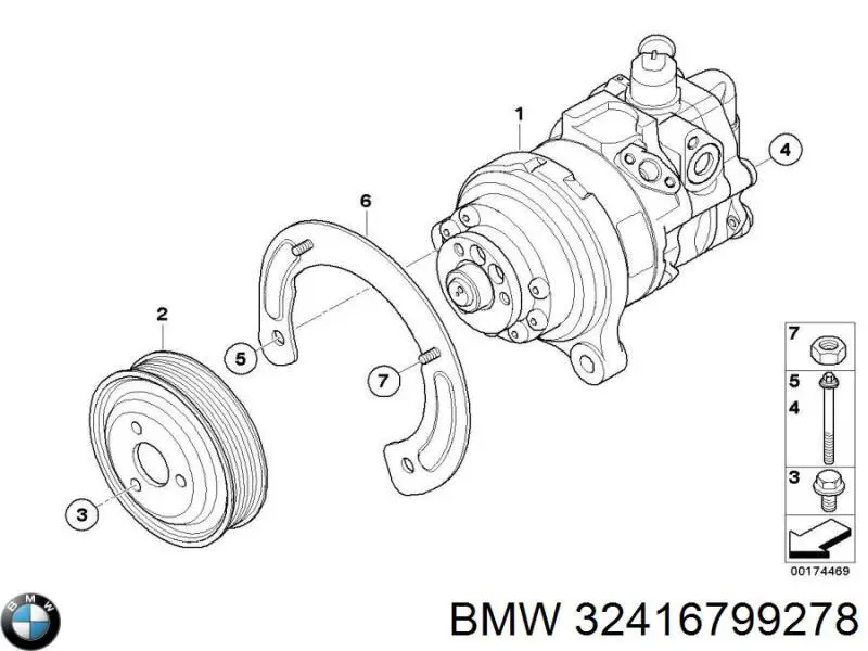 Bomba da Direção hidrâulica assistida BMW 32416776186 preço, a partir de 304,10 USD