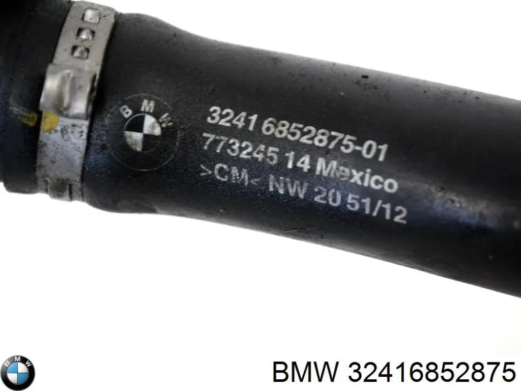 Compre 32416852875 BMW Mangueira da Direção hidrâulica assistida de pressão baixa, desde o tanque até a bomba