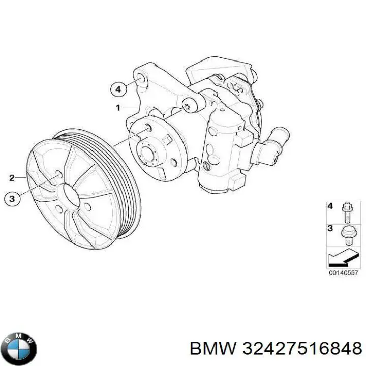 Polia da bomba de água BMW 32427516848 preço, a partir de 122,47 USD