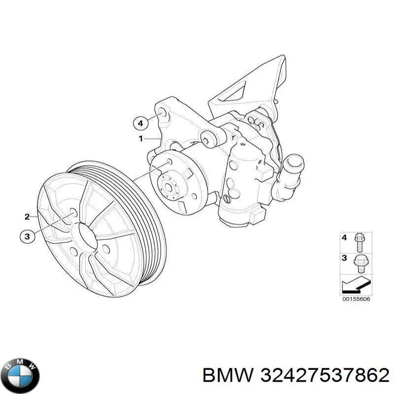 Polia da bomba de água BMW 7537862 preço, a partir de 57,28 USD