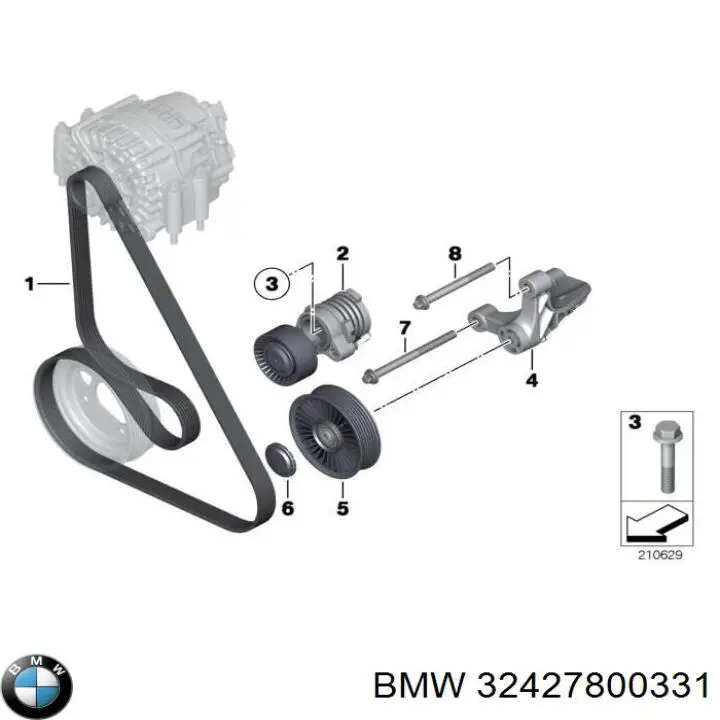 Polia de bomba da Direção hidrâulica assistida BMW 32427800331 preço, a partir de 106,83 USD