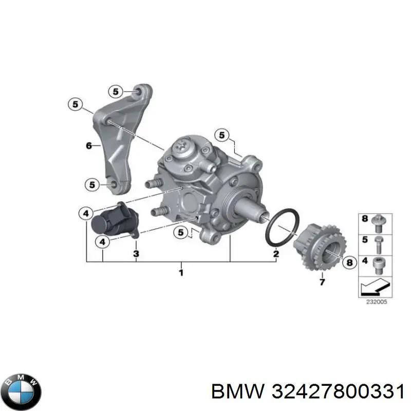 Compre 32427800331 BMW Polia de bomba da Direção hidrâulica assistida