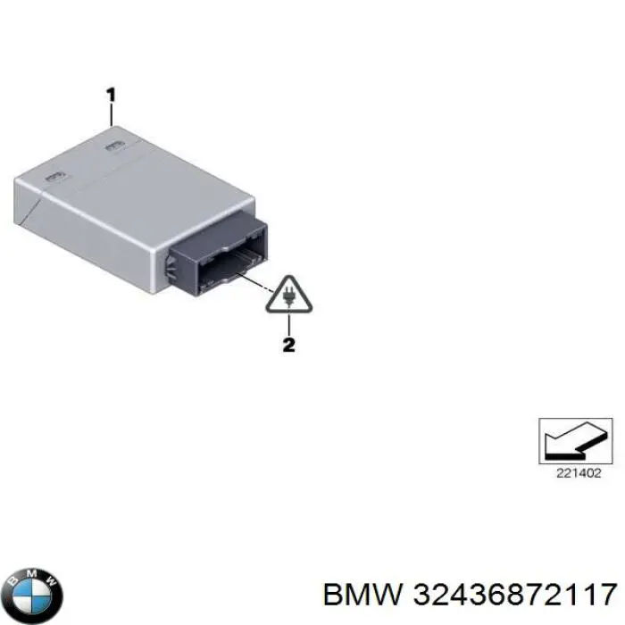 32436872117 BMW Módulo de direção (Centralina eletrônica) do volante de direção