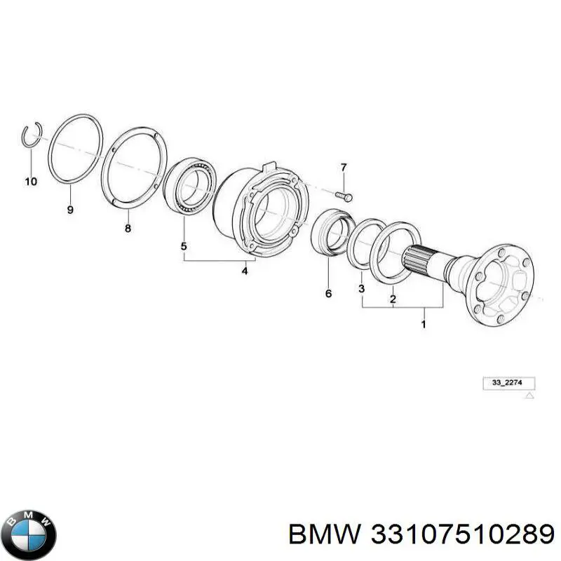 Bucim de redutor do eixo traseiro BMW 33107510289 preço, a partir de 29,30 USD